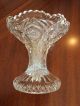 Antique Glass Crystal Punch Fruit Bowl Compote Centerpiece 2 Piece Bowls photo 1