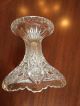Antique Glass Crystal Punch Fruit Bowl Compote Centerpiece 2 Piece Bowls photo 4