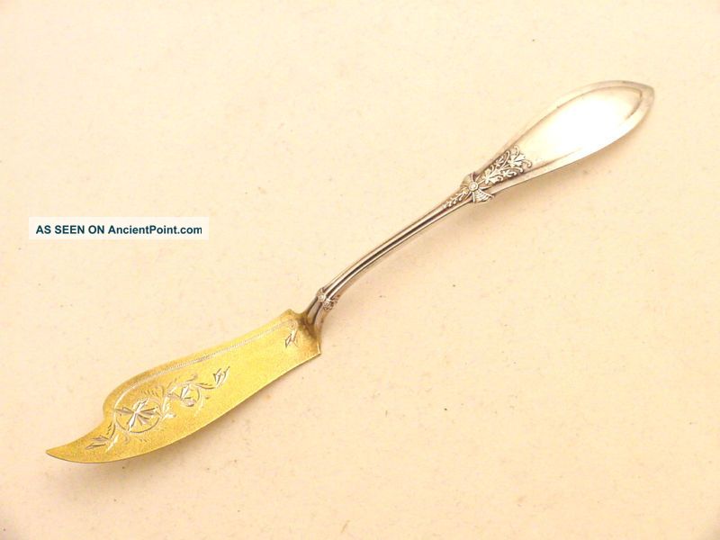 Whiting Sterling Italian Pattern Master Butter Knife American Antique Rare 19 C Flatware & Silverware photo