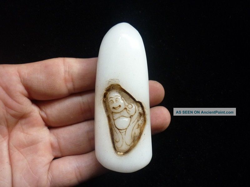 Antique Chinese Ancient Aristocratic Wear Bai Yufo Pendant Worth Collecting A2 Necklaces & Pendants photo
