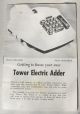 Vintage Adding Machine Tower Electric Adder Model 603.  58210 Case & Instructions Cash Register, Adding Machines photo 5