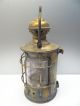 Antique Brass Glass E Miller & Co Nautical Maritime Ship Mast Lantern Perkins? Lamps & Lighting photo 2