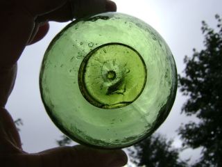 (1059) 3.  34 Inch Yellow In Button Net Korean Glass Float Ball Buoy Bouy photo