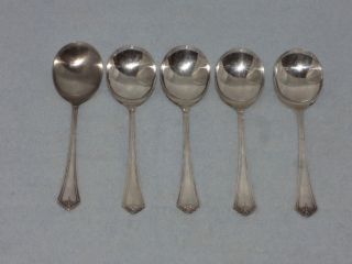 Community Oneida 1917 Andover Round Bowl Gumbo Soup Spoon Spoons - 5 photo