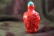 Antique Chinese Red Peking Glass Snuff Bottle Snuff Bottles photo 2