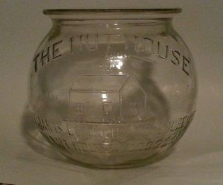 Vtg Nut House Peanuts Glass Jar Counter General Country Store Dispenser photo