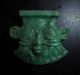 An Extremely Fine And Rare Ancient Egyptian Green Amazonite Pendant Of Bes Egyptian photo 1