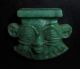 An Extremely Fine And Rare Ancient Egyptian Green Amazonite Pendant Of Bes Egyptian photo 2