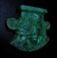 An Extremely Fine And Rare Ancient Egyptian Green Amazonite Pendant Of Bes Egyptian photo 3