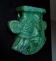 An Extremely Fine And Rare Ancient Egyptian Green Amazonite Pendant Of Bes Egyptian photo 4