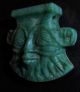 An Extremely Fine And Rare Ancient Egyptian Green Amazonite Pendant Of Bes Egyptian photo 5