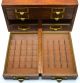 Antique 8 - Drawer Chest Typesetting Printer ' S Font Cabinet Great For Marbles Too Trays photo 9