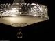 992 30s 40s Art Deco Ceiling Light Chandelier Vintage Lamp Fixture Beige Chandeliers, Fixtures, Sconces photo 4