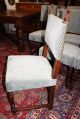 Set Of 6 Antique French Oak Henry Ii Upholstered Chairs With New Upholstery 1800-1899 photo 6