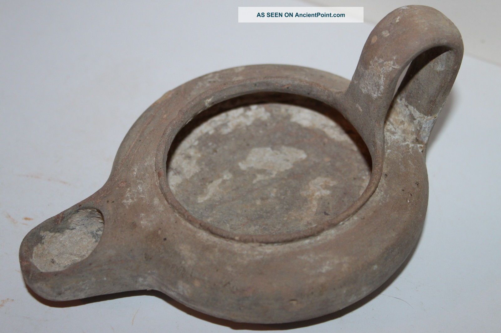 Quality Greek Hellenistic Pottery Oil Lamp 3rd Century Bc Greek photo