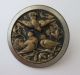 Antique Brass Metal Picture Button Turtle Doves Love Birds Story Button 1 1/3 
