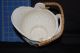 Vintage Ceramic Coal Bucket - White - 7 Inches Tall - Japan Hearth Ware photo 2