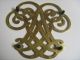 Vintage Thomas Jefferson Cipher Monticello Brass Trivet Virginia Metalcrafters Trivets photo 1