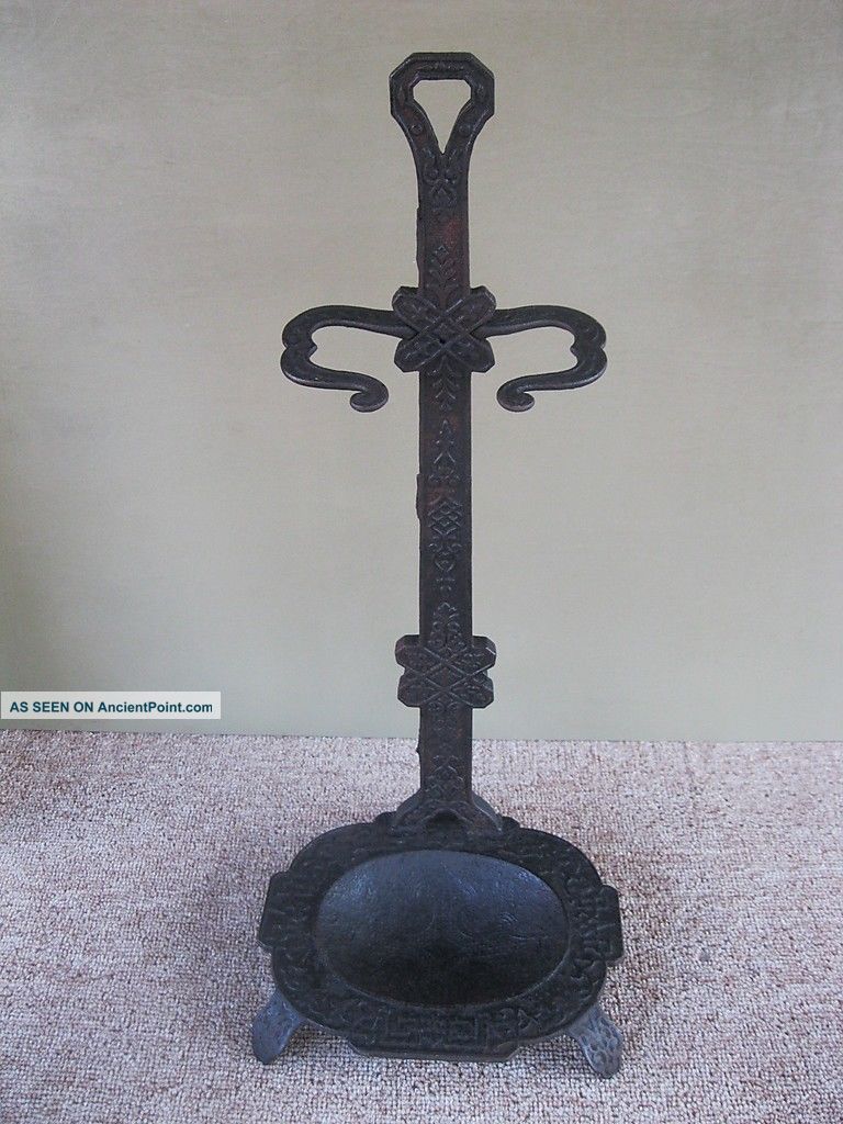 Antique Cast Iron Fireplace Tool Umbrella Cane Holder Stand,  Victorian,  Pat 1872 Hearth Ware photo