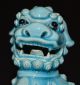 Chinese Turquoise High Glaze Foo Dogs,  Lead Filled Base Foo Dogs photo 5