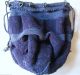 Antique Art Deco Purple Crystal Blue Crochet Carnival Bead Drawstring Purse Art Deco photo 11