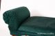 Vintage Antique Green Upholstered Widow Seat Bench W/ Scroll Arms 1900-1950 photo 5