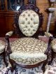 Henkles Meeks Laminated Rosewood Parlor Chairs Belter Period 1800-1899 photo 1