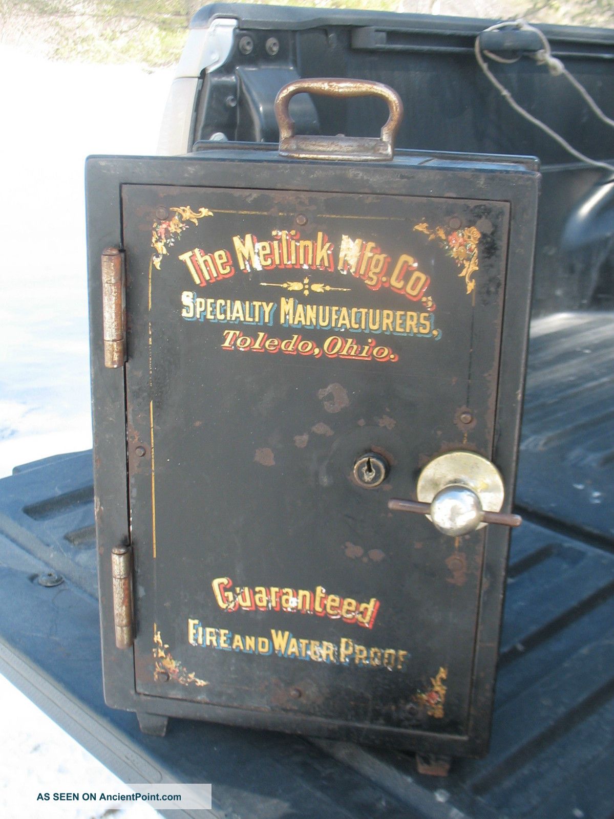 Antique Meilink Small Iron Safe 14 