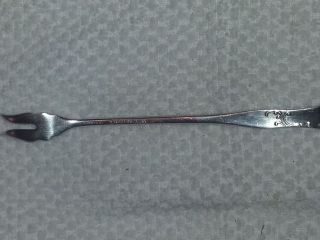 Vintage Silver Plate Seafood Fork Wm Rogers & Sons Aa 2 Prong Double Anchor photo