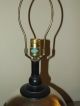 Vintage 1950 ' S Eames Era Mid Century Round Mirrored Table Lamp With Ebony Shade Mid-Century Modernism photo 8