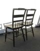 Pair Vintage Authentic Black Windsor Side Chairs Post-1950 photo 9