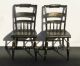 Pair Vintage Authentic Black Windsor Side Chairs Post-1950 photo 1