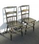 Pair Vintage Authentic Black Windsor Side Chairs Post-1950 photo 3
