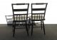 Pair Vintage Authentic Black Windsor Side Chairs Post-1950 photo 8