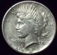 1921 Silver Peace Dollar Rare Key Date High Relief Au Detailing Authentic The Americas photo 2