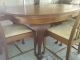 Queen Anne Dining Table And 4 Chairs 1900-1950 photo 1
