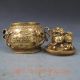 Chinese Brass Hand - Carved Cornucopia & Lions Lid W Ming Xuande Mark Other photo 7
