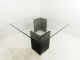 Mid Century Modern Marble Base Glass Top Vtg Coffee Table Post-1950 photo 4