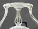 French Provincial White Cane Accent Arm Chair On Castors Chic Country Shabby Post-1950 photo 5
