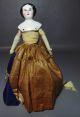 Very Rare Victorian Porcelain Sewing Half Doll On Metal Stand W/dress Other photo 7