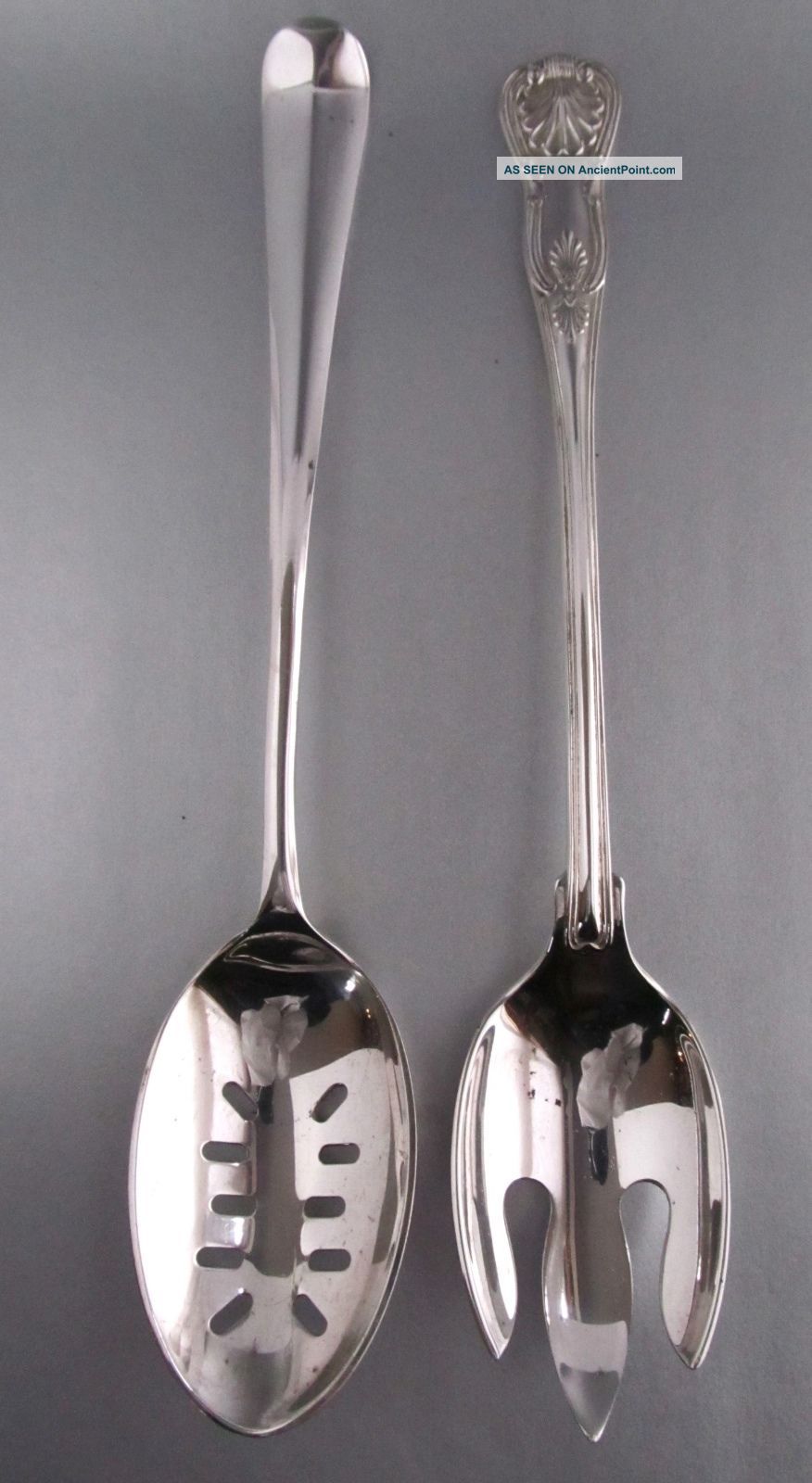 Spork utensils serving Lg Plate Utensils Spoon Serving   Rogers Silver & Vintage asian Gerity
