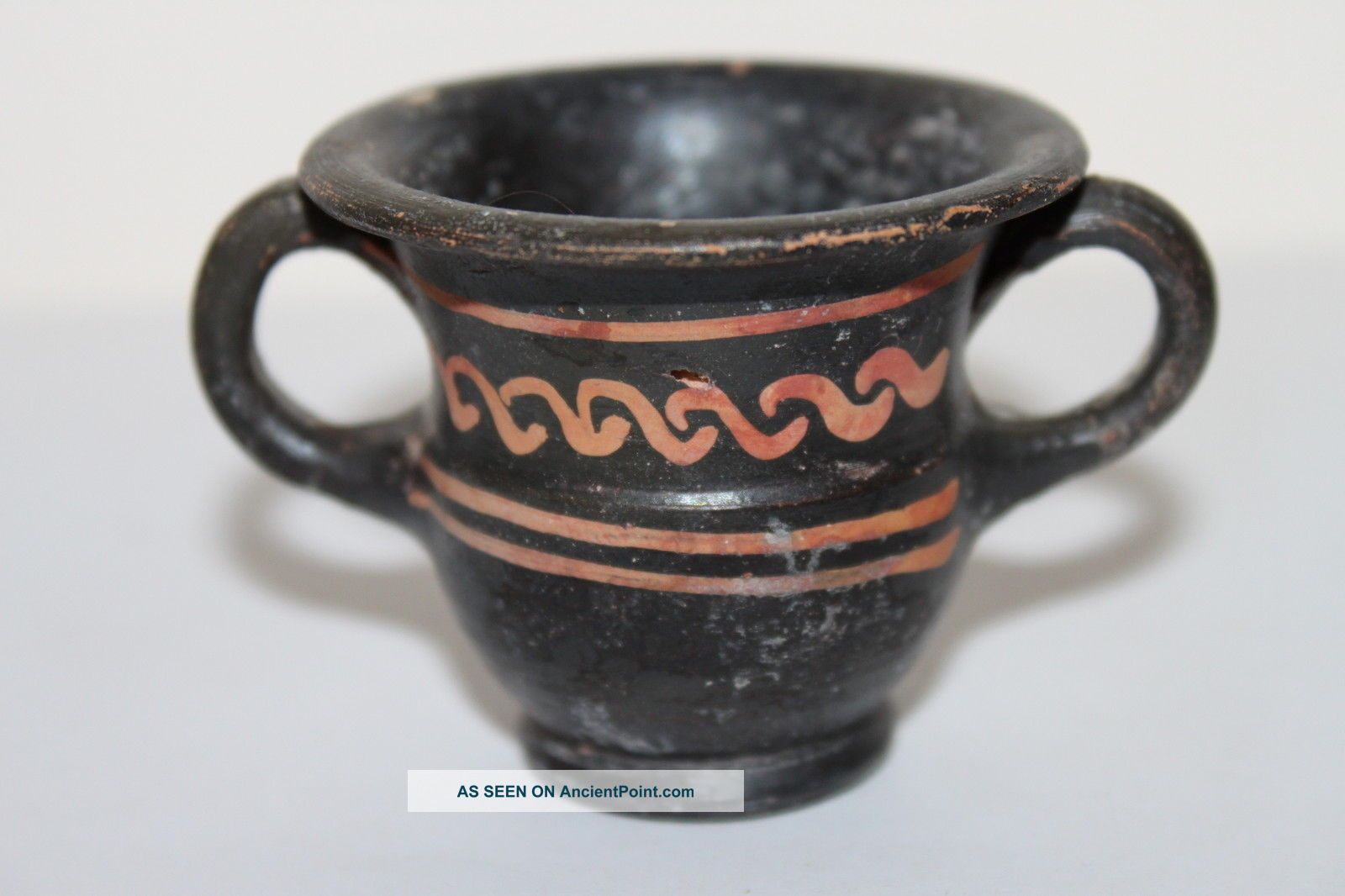Quality Ancient Greek Hellenistic Pottery Crater Wine Cup 3rd Century Bc Greek photo