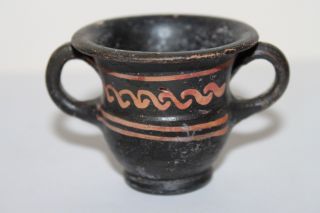 Quality Ancient Greek Hellenistic Pottery Crater Wine Cup 3rd Century Bc photo