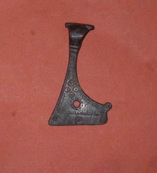 Viking Invaders Warrior Bronze Amulet/pendant With Ornaments photo