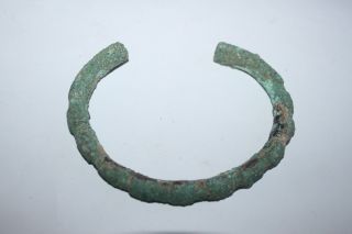 Ancient Celtic Bronze Arm Bangle Torc 4/3rd Century Bc La Tene photo