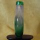 Antique Oriental Imperial Green And White Jade Snuff Bottle/ Pendant W/ Carving Snuff Bottles photo 3