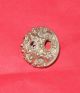 Merovingian Gilded Silver Artefactwith Red And White Color Ring?button?no Idea European photo 5