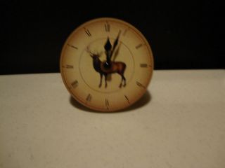 Primitive Lil Wood Clock/hunter ' S Trophy Buck/ Sit/hang photo