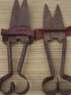 2 Antique Burgon & Ball Sheep Shears Made England Primitive Farm Tools Metal Primitives photo 7