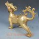 Chinese Brass Hand - Carved Kirin Statue Other photo 1